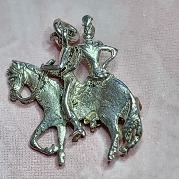 Vintage Sterling Andalusian Dancing Horse Charm - Picture 2 of 6